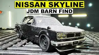 Miniature Barn Find Detail & Ceramic Coat - Nissan GTR Skyline Hakosuka
