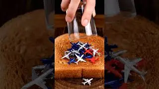 Plane Spread Toast ASMR Video #asmr #asmrvideo #asmrvideos #shortsfeed #shorts #breadspreadasmr