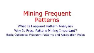 Mining Frequent Patterns-Introduction-Applications-DWDM