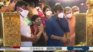 ശബരിമലയിൽ ദർശനം  നടത്തി   തെലുങ്ക് സിനിമ  താരം  ചിരഞ്ജീവി