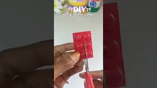 DIY Medicine wrapper Earrings hack ✨#diy #diycrafts #craft #craftideas #handmade #artandcraft