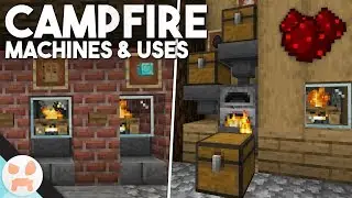 5 GREAT CAMPFIRE USES! | Campfire Redstone Machines