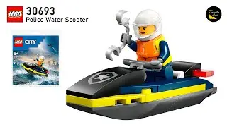 LEGO City 30693 Police Water Scooter (2025) - unbox and speed building
