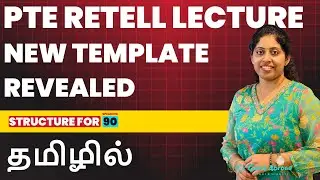 PTE 2024 Retell Lecture New Template Revealed in Tamil | Jincy | Gems Abroad