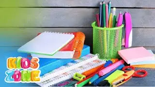 Stationery & Office Supplies for Kids | Learn Names of Stationery items & Office Supplies vocabulary