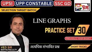 UPSI / UPP Constable Exam 2025 | Math Line Graph Practice Set 30 with Tricks | Ved Sir