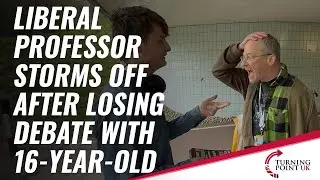 Профессор-либерал разозлился, проиграв дебаты с 16-летней девушкой!