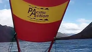 Kayak Sailing on Lake Sumner with Pacific Action Sail Systems