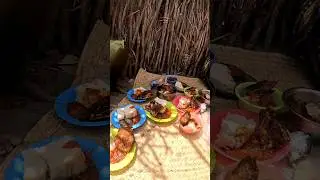 African Village Mums Sharing meals to their Children #shortsfeed #food #africa