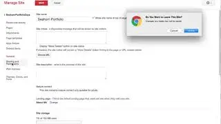 Changing Site Name and Editing Privacy