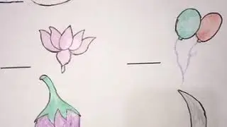 Class UKG Urdu- Write the first letter of the given picture