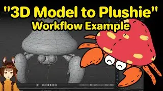 Making A Sewing Pattern with Pokemon Models in Blender