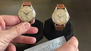 Two Omega Jumbo similar in style with nuances on the dial