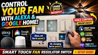 Control Your Fan with Alexa AI & Google Home! Aziot Smart Regulator Review + Setup #homeautomation
