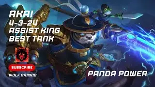 Akai 4-3-24 ASSIST KING 🐼 | Best Tank Build 2025 | Epic MLBB Gameplay | #AkaiMLBB #MobileLegends