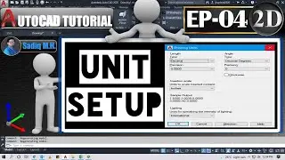 #4 AutoCAD Tutorial DRAWING UNIT SETUP & DIMENSION STYLE MANAGER