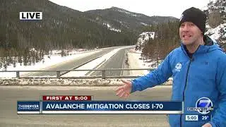I-70 remains closed Tuesday afternoon hours after avalanche mitigation efforts