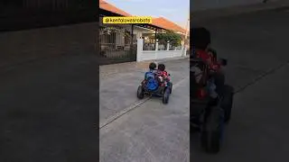 🤣😂FUNNY!! Kenta & Akin: EV Joyride! | Kentalovesrobots #shorts