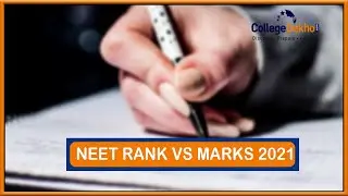 NEET Rank Vs Marks 2021