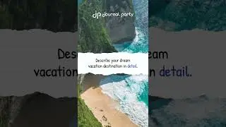 What&rsquo;s your dream vacation? #journalprompts #journalingcommunity #travelgoals