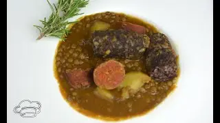 Estofado de lentejas con chorizo y morcilla