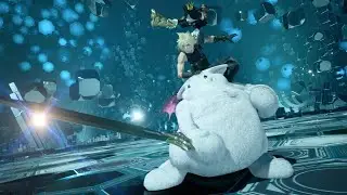 FF7 REBIRTH Cloud, Cait Sith vs Rulers of the Outer Worlds