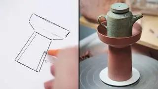 Throwing a Teapot Pedestal, (or a Giant Chalice)