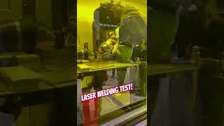 Got to try laser welding 💪. #laserweldingmachine #laserwelding #weldernation #fabrication #FABTECH