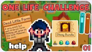 My most CHALLENGING Stardew Valley run yet - One Life Challenge [EP 1]