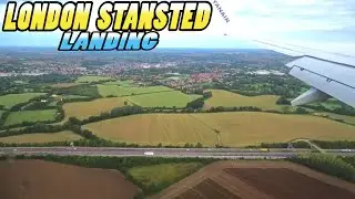 STANSTED LANDING - Landing at London Stansted Airport - England (4k)