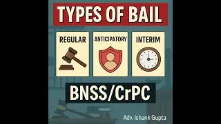 Types Of Bail in BNSS/CrPC #ivlegal #lawstudent #judiciarycoaching #bnss #bail #anticipatorybail