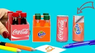 DIY Miniature School Supplies! Mini Notebook, Mini Pens & more! Easy DIY Crafts & School Hacks!