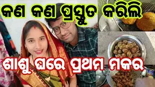 ମକର ରେ କେତେ କଣ କଲୁ 😋 | Makar Festival Special | Odia Vlog/ Tiki jay lifestyle 