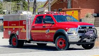(NEW Patrol) LACoFD Patrol 80 Responding