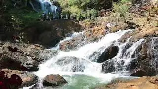 Relaxing Forest Waterfall Sound for Stress relief, Meditation-Beautiful Dantanla Waterfall in Da Lat