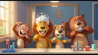 Animal Brushing Teeth | Fun Hygiene Song for Kids | Nursery Rhymes & Educational Songs for Children