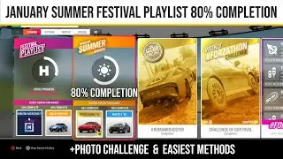 Forza Horizon 4 : January Summer Festival Playlist 80% Completion Guide | FH4 Summer Festival Guide