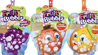 Fruity Bubblz Scented Bubbles Grape, Strawberry and Orange Bubble Wands Unboxing Toy Review