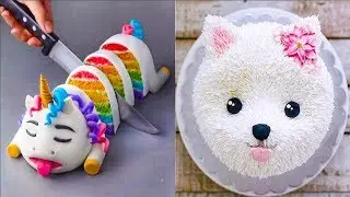 Top 10 Amazing Cake Decorating Techniques  - Cake tasty 2018 -  Most Satisfying Cake Video 2018