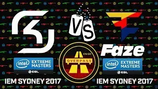 CS:GO Best Moments SK Gaming vs FaZe Clan Map 4 Overpass  Grand Final IEM Sydney 2017