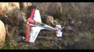 RC airplane crashes