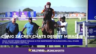 Craig Zackey chats about Desert Miracle in the Independent on Saturday Drill Hall Stakes 2023