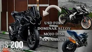 RS 200 modification [DOMINAR ALLOY, USD FORK AR EXHAUST... 💥#rs200