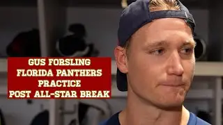 Gus Forsling, Florida Panthers: First Practice After NHL All-Star Break