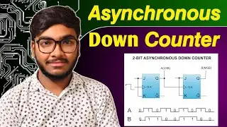 2 Bits Asynchronous Down Counter || Asynchronous Down Counter || DELD