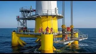 inside a giant offshore wind tower assembly factory (full process)