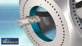 ISCAR INDUSTREALIZE - Wind Power - Rotor Hub - Helical Interpolation Rough Boring