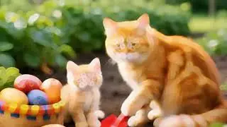 Ginger Kitten and Mama Cat Work Together to Make a Water Park Dream Come True 💦🐱❤️