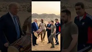 When Trump Becomes the DJ: Zelenskyy&rsquo;s Epic Dance with World Leaders! comedy scene 😝#shortsfeed #ai
