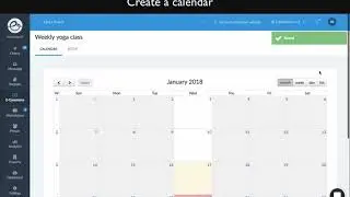 Setting up weekly event calendar